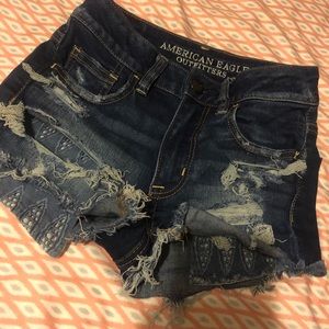Denim shorts